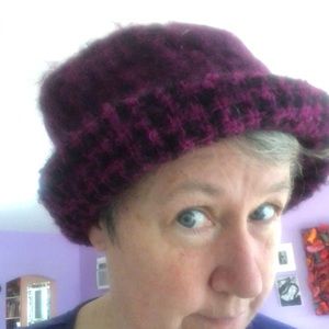 Donegal design mohair/wool hat